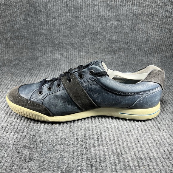 Ecco Street Premiere Golf Shoes Men's Size 10 Marine Grey Leather 03918456498 - Picture 8 of 12